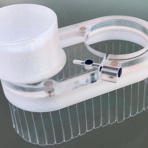 Bota antipolvo transparente para enrutador Makita de 65 mm - base dividida magnética