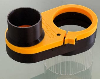 Clear Dust Boot for CNC spindle/router - magnetic split base - Extended Reach Screen - GVcustomDesigns