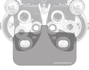 2 Pack - Phoropter Breath Shield, Sneeze & Cough Guard - GVcustomDesigns