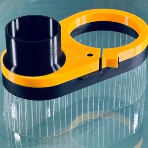 Clear Dust Boot for CNC router - magnetic split base - GVcustomDesigns