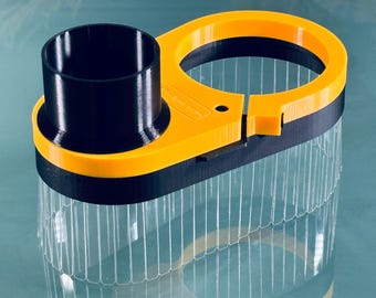 Clear Dust Boot for CNC router - magnetic split base - GVcustomDesigns