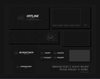 Anime Facial Expression Twitch Overlay Stream Package Design - Weeb out