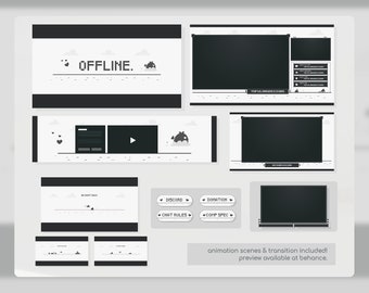 Chill Google Offline Adventure Twitch Stream Package - Travel with Dudu Duck Design