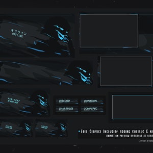 Yorurina Ninja Twitch Overlay Streamer Package