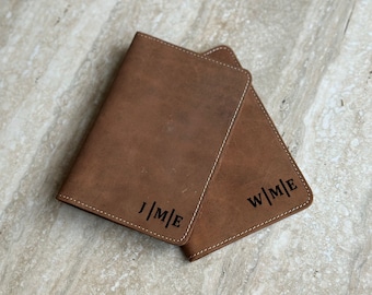 Personalized Leather Passport Holder, Customized Passport Cover, Custom Passport Holder, Gift for Him, Christmas Gift, Gift for Birthday