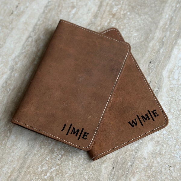 Personalized Leather Passport Holder, Customized Passport Cover, Custom Passport Holder, Gift for Him, Christmas Gift, Gift for Birthday