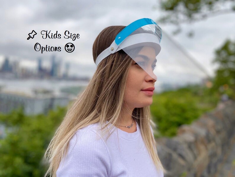 Flippable  & Fixed Comfortable Face shield, PPE Shield Visor, Full Cover Safety Clear Shield, Kids Child Face Shield, Face Protection Mask 