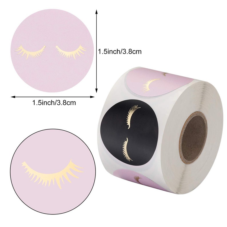 Eyelash Stickers Black and Pink and Holographic Lash Stickers Etsy