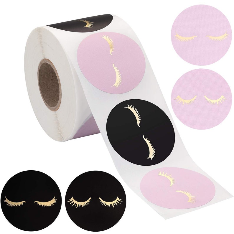 Eyelash Stickers Black and Pink and Holographic Lash Stickers Etsy