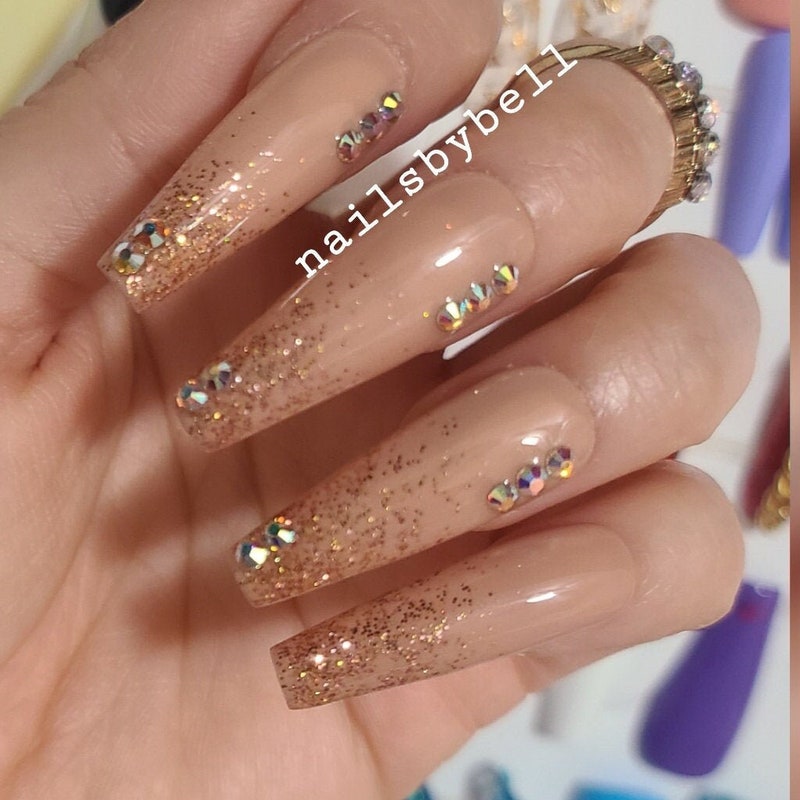 Crystal Gold Nude - Etsy