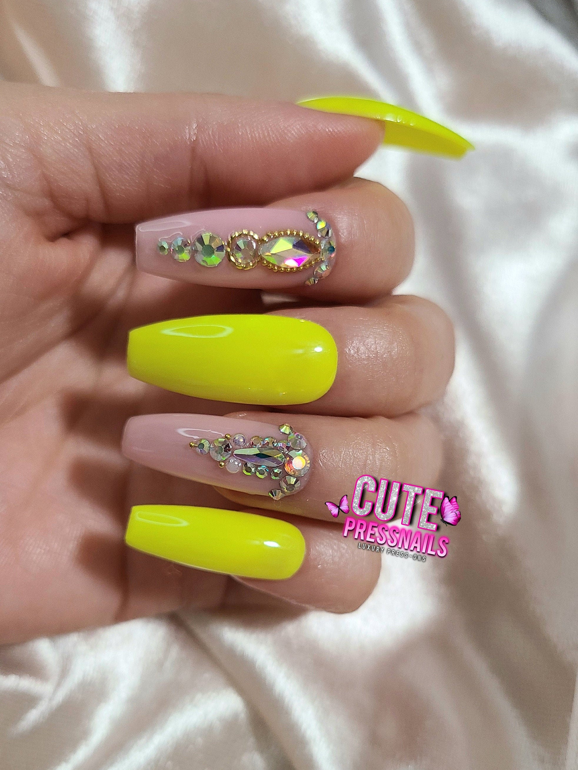 28 Best Yellow Nail Designs for 2023 | Stylish Belles | Yellow nails, Yellow  nail art, Yellow nails design