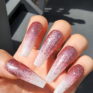 Milky Pink Champagne Ombre Press On Nails
