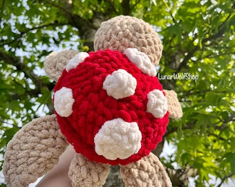 PATTERN Mushroom Turtle Crochet Plush