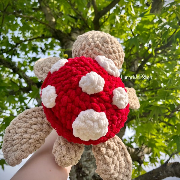 Mushroom Turtle Crochet Plush Pattern