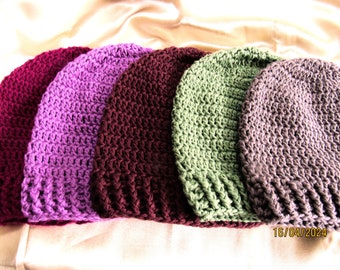 100% Cotton Beanie, Soft, Chemo Friendly, Size Medium, OEKO-TEX Certified