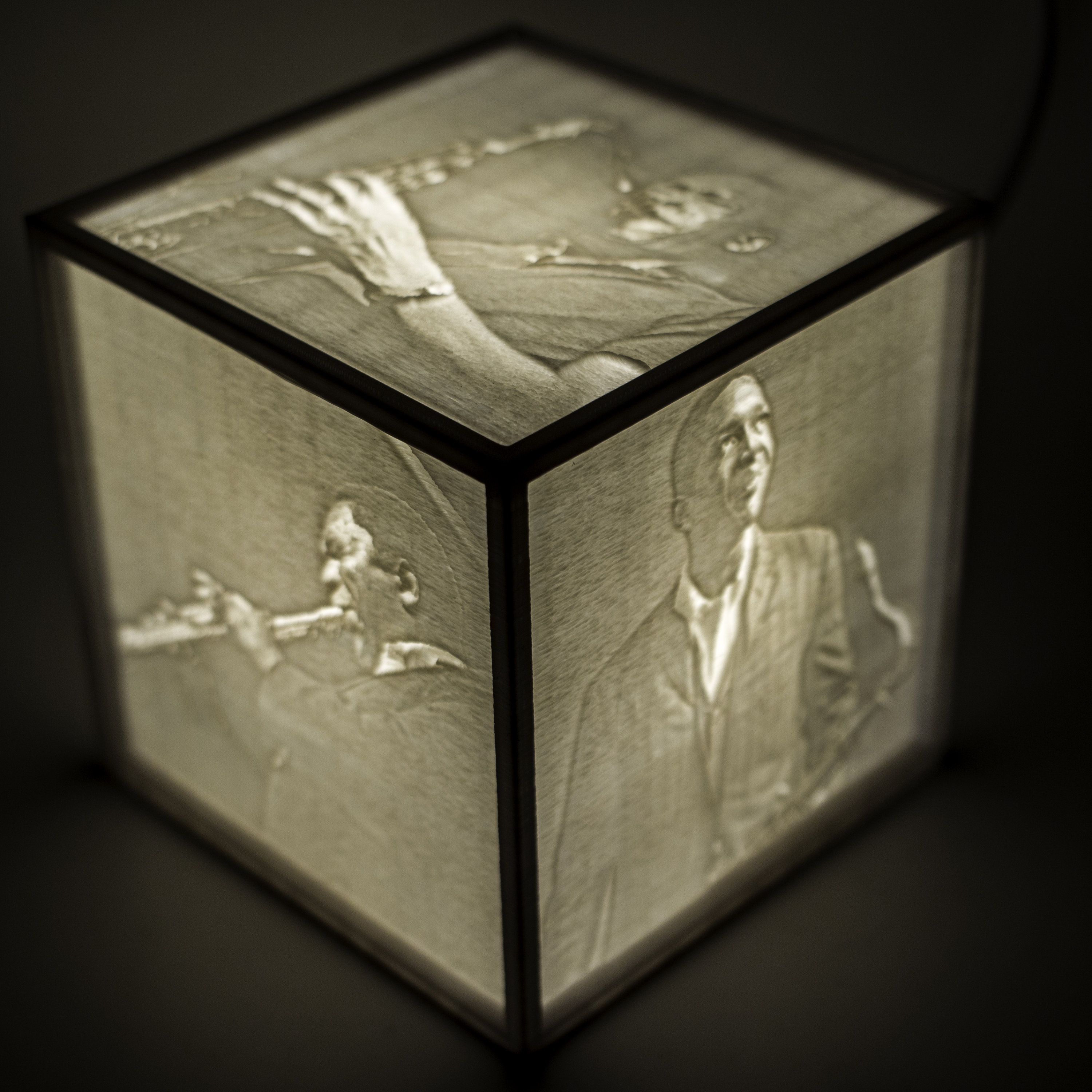 3D Printed Lithophane Light Box customizable Etsy UK