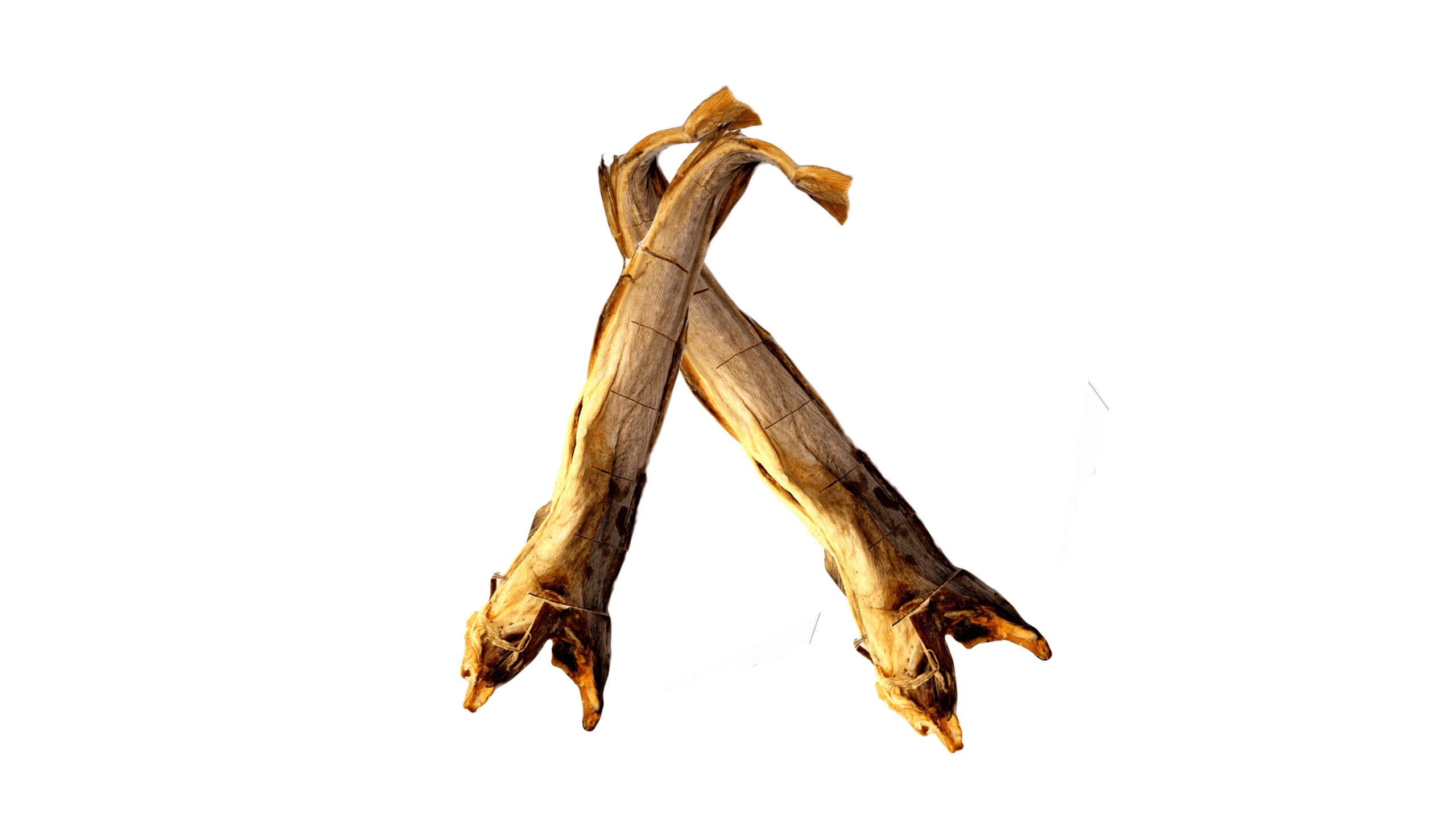 Norwegian Stockfish (Round Cod, 50-70cm Long): 100-lbs Dealer Pack (40-50  Large Stockfish, Uncut)