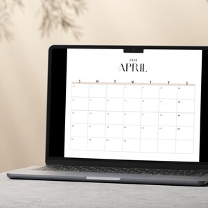 12 Month Calendar 2025 Calendar Printable, Landscape Calendar ...