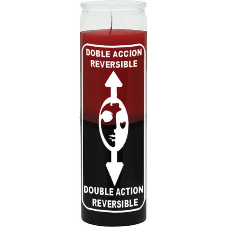 7 Day Candlereversible Double Actionred & Black Etsy