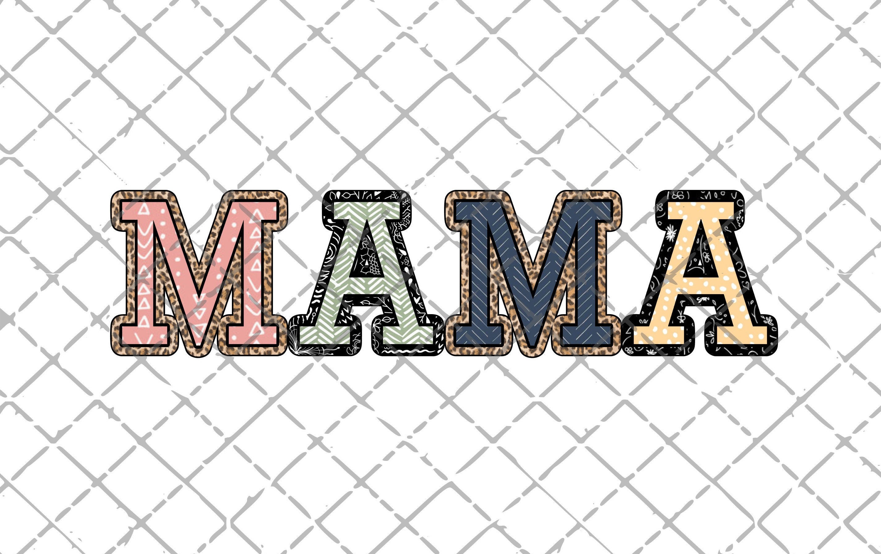 Mama PNG Mama Boho PNG Leopard Boho Clipart Mama Digital - Etsy