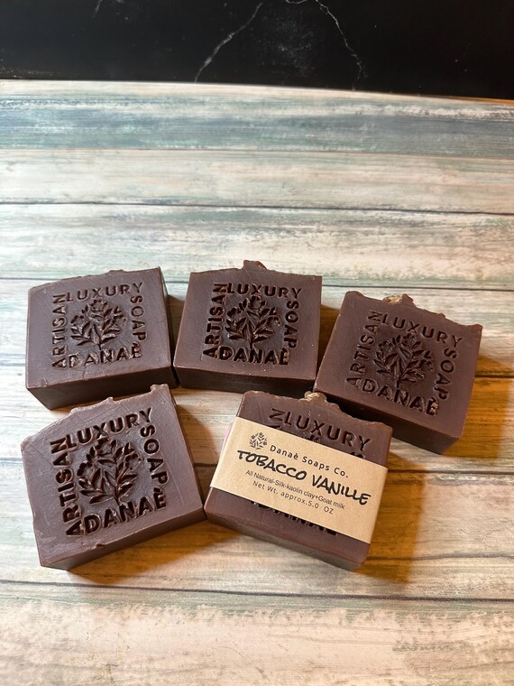 Tobacco Vanilla Soap Loaf, Cocoa Butter, Masculine Scent (2.5lbs)