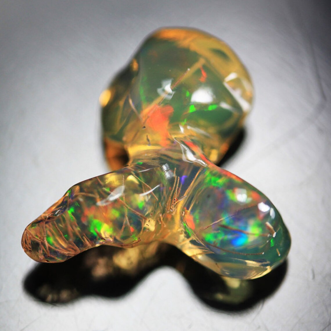 Wonderful Natural Mexican Jelly Opal Rutile Tumbles 4.38ct Etsy