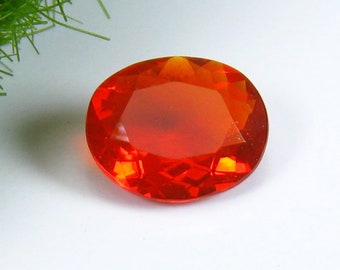 Natural Mexican Reddish Orange Color Fire Opal 0.70Ct High Grade Gem