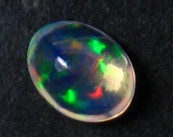 Stunning Blue Flash Colors Mexican Jelly Opal Cab 0.58Ct Gem Quality