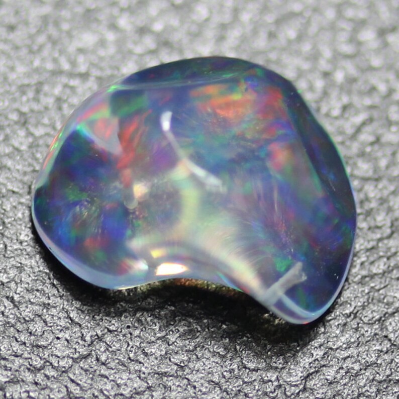 Attractive Multi Colours Rutile Opal 2.01Ct Natural GeM Visual Attached