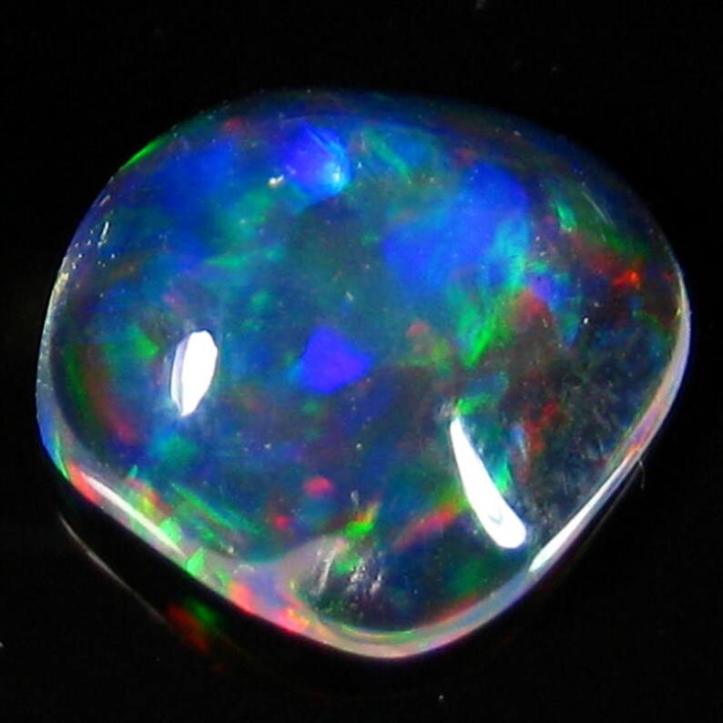 Sparkling 1.29 Ct Natural Mexican Jelly Opal Tumbles Shape Top Lusters