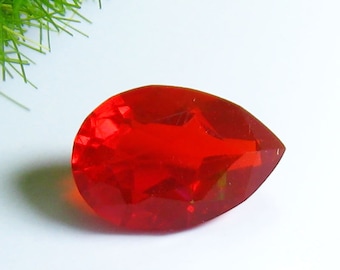 Natural Mexican Reddish Orange Color Fire Opal 0.62Ct High Grade Gem