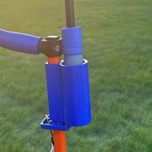 Ridge Roller Umbrella holder, glow light holder, made of flexible material to wrap around pole snug. Original designs by MDA3DP.