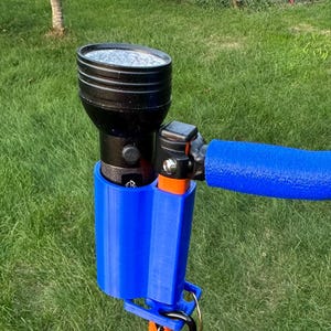 Free Shipping | Umbrella & Glow Flashlight Holder | Ridge Roller Square Pole Cart Accessory | 3D Printed DG Mod | MDA3DP