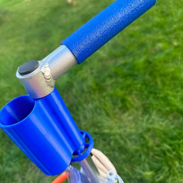 Umbrella holder for Zuca cart, glow flash light holder, Disc cart accessories, disc golf accessories, 3D printed MDA3DP