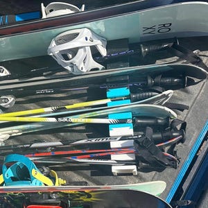 Free Shipping | Ski Rack and Snowboard rack for Truck, Car & Thule | Interlocking Expandable Design | MDA3DP