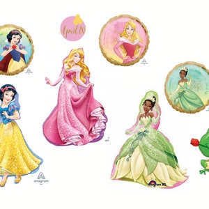 DISNEY PRINCESSES Foil Balloons| Disney Princesses Mylar Balloons| Disney Princess Party| Disney Princess Foil Balloons| Princess Birthday