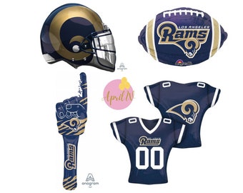 24'' Los Angeles RAMS Jersey Balloon| 18'' Los Angeles Rams Football Balloon| Rams Foil Balloon| LA RAMS Balloon| Rams Sports Balloon| Rams