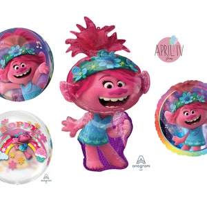37&#39;&#39; Trolls Poppy Balloon| 16&#39;&#39; Trolls World Tour| Orbz Balloon| 18&#39;&#39; Trolls World Tour Balloon| Trolls Foil Balloon| Poppy Foil Balloon