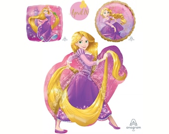 31&#39;&#39; Rapunzel Foil Balloon| Tangled Foil Balloon| Rapunzel Party Decor| Rapunzel Birthday Party| Tangled Birthday| Princess Party Balloons