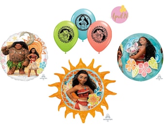 Moana Balloons| 18'' Moana Balloon| 15'' Moana Balloon| Moana Birthday Party| Moana Party Decor| Moana Party| Moana Foil Balloon