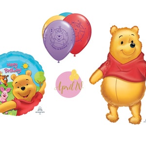 Winnie The Pooh Balloons| Winnie The Pooh Latex Balloons| Winnie The Pooh Birthday Party| Winnie the Pooh 1st Birthday| Winnie the Pooh