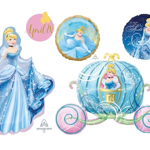Princess Cinderella Foil Balloon| Cinderella Foil Balloon| Princess Cinderella Balloons| Cinderella Birthday Party| Princess Party