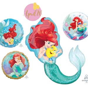 Princess Ariel Balloon| Princess Ariel Foil Balloon| Little Mermaid Birthday Party| Little Mermaid Party| Little Mermaid Balloon
