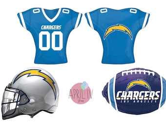 21'' Los Angeles CHARGERS Helmet Balloon| 18'' LA Chargers Football Balloon| NFL Chargers Balloon| Chargers Foil Balloon| Chargers Balloon