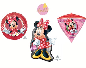32'' MINNIE MOUSE Balloon| Minnie Mouse Balloon| Minnie Mouse Foil Balloon| Minnie Mouse Birthday Balloon| Minnie Mouse Party Decor