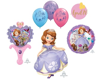 35'' Sofia the First Balloon| Sofia the First Balloons| Sofia the First Birthday Party| Sofia the First Party| Sofia the First Foil Balloons