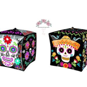 DAY of the DEAD FOIL Balloons| Day of the Dead Party Balloons| Day of the Dead Party Decor| Day of the Dead Decor| Dia De Los Muertos Decor