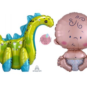 24&#39;&#39; BABY BOY BALLOON| 23&#39;&#39; Baby Stegosaurus Balloon| Dinosaur Balloon| Baby Shower Balloon| Baby Boy Balloon| It&#39;s a Boy Balloon| Baby