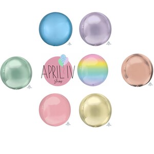 15&#39;&#39; Orbz Balloon| Orbz Balloons| Rose Gold Orbz| Pastel Blue Orbz| Pastel Purple Orb| Pastel Yellow Orbz| Pastel Pink Orbz|Pastel Green Orb
