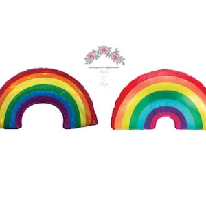 34&#39;&#39; JUMBO Iridescent RAINBOW Balloon| 36&#39;&#39; Rainbow Balloon| Foil Rainbow| Rainbow Birthday| Rainbow Party Decor| Rainbow Decor